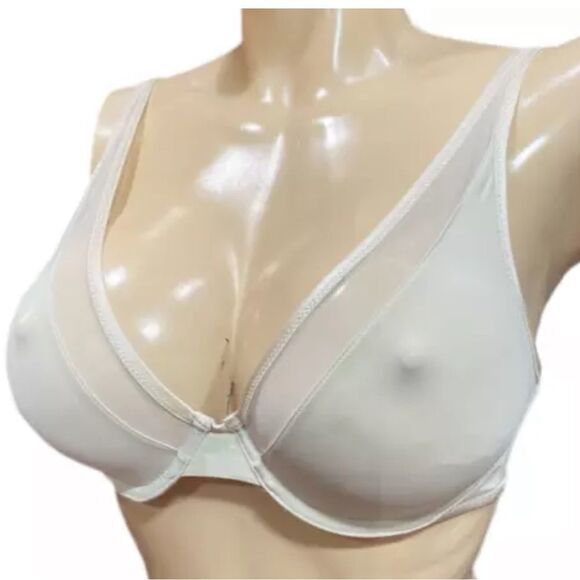 Victoria’s Secret Unlined Demi lightweight Sexy Sheer Mesh detail bra LAST ONE - Picture 1 of 6